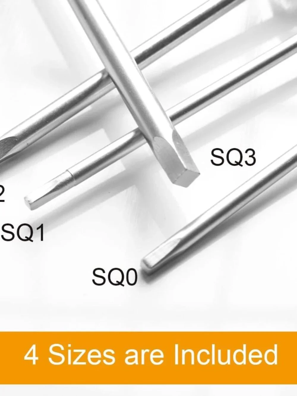 Square Head Screwdriver Set 4 Sizes SQ0 SQ1 SQ2 SQ3 Square Screwdriver Tool Kits